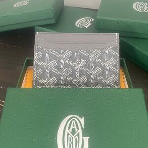 Grey goyard card holder